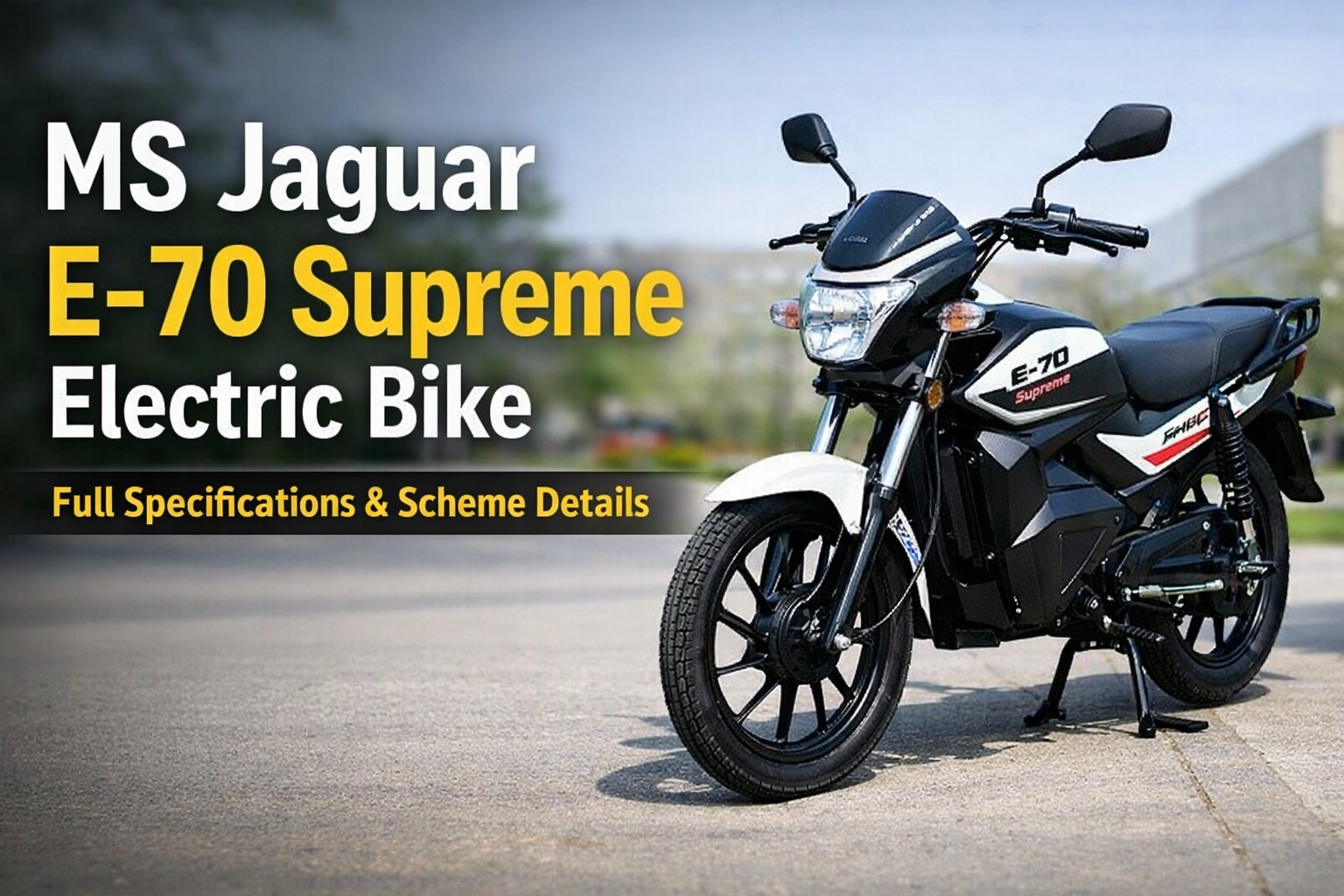 MS Jaguar E-70 Supreme Electric Bike