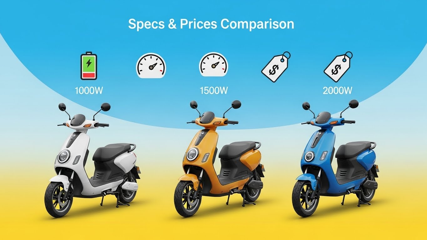 Electric Scooter Prices in Pakistan with Specifications and Variants