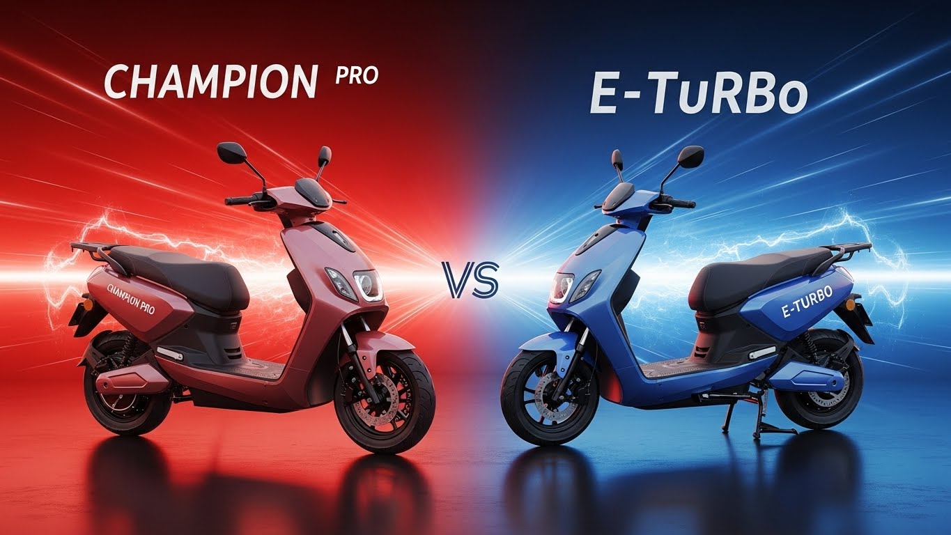 Champion Pro and E-Turbo Electric Scooters Full Features and Review