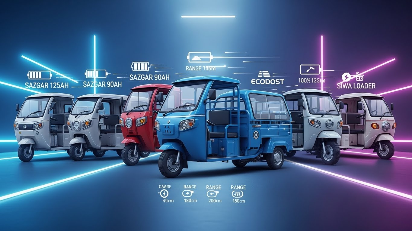 Top Electric Loader Rickshaws in Pakistan 2025