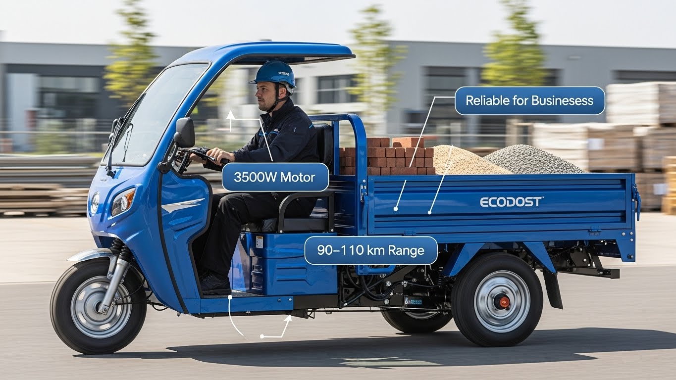 Ecodost ECV350 Electric 3-Wheeler Loader – Top Choice for Businesses
