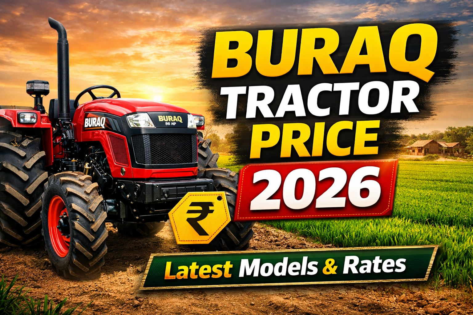 Buraq Tractor Price in Pakistan 2026 – Latest Models & Rates