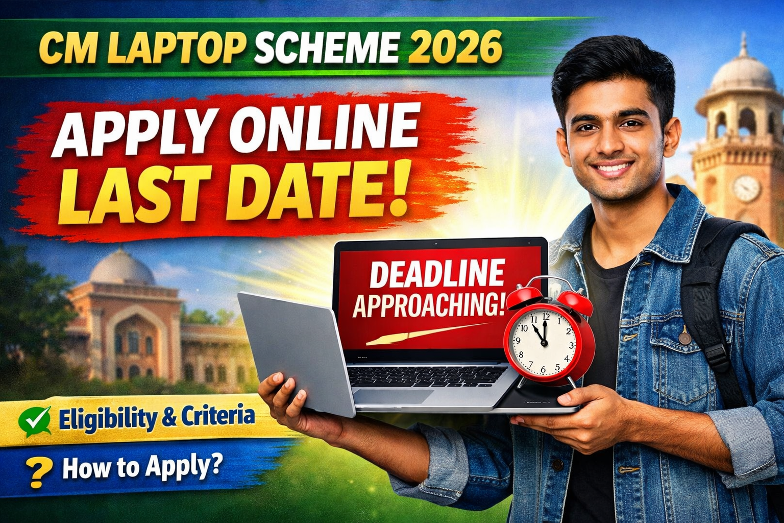 CM Laptop Scheme 2026 Online Apply Last Date – Complete Guide for Students