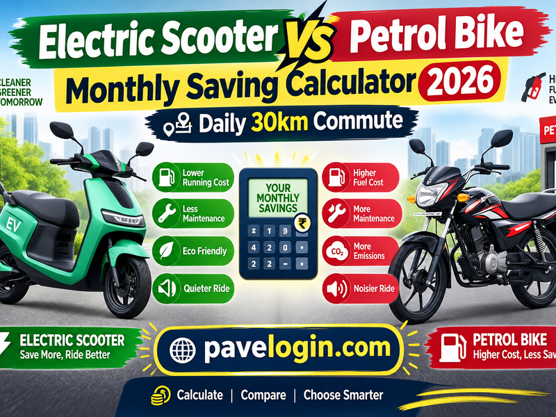 Electric Scooter vs Petrol Bike Monthly Saving Calculator 2026