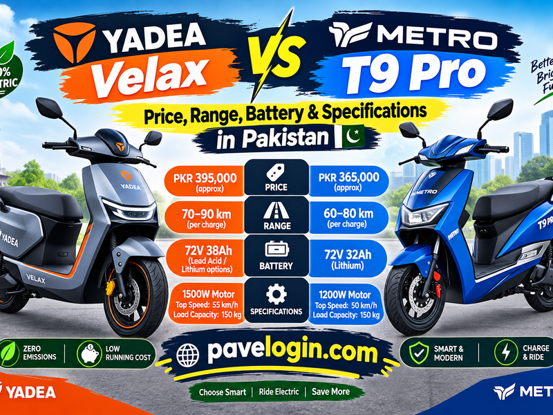 YADEA Velax vs Metro T9 Pro
