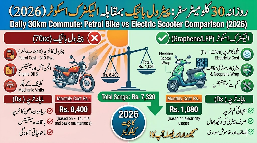 Electric Scooter vs Petrol Bike Monthly Saving Calculator