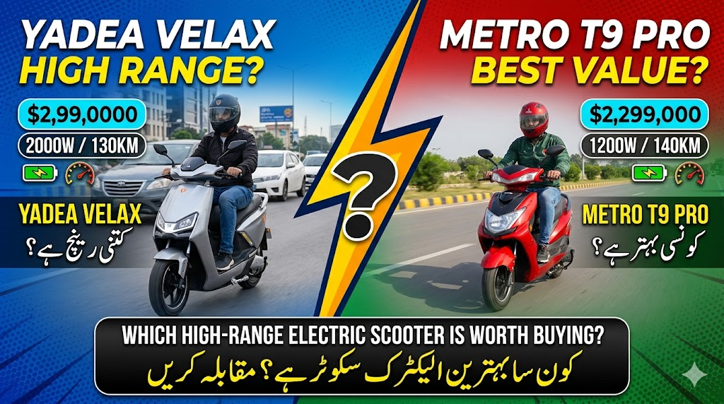 YADEA Velax vs Metro T9 Pro: Which High-Range Electric Scooter is Worth Buying